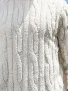 Manfinity Nomadique Men's Casual Solid Color Pullover Sweatshirt, Autumn/Winter Cashmere Men S Clothing Knit Wear Men Men Winter Clothes Mens Fall Collection Men Scarf Daily Leisure, Weekend Trips, Outdoor Activities, Travel Expeditions, Relaxed Work Environments Or Semi-Formal Occasions,Boyfriend/Husband Gift, Anniversary Gift