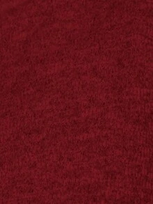 MISSGUIDED Áo crop top tay Dolman dệt kim cổ giả thời trang thu đông với thiết kế bo eo, áo cánh dệt kim thường ngày họa tiết Giáng sinh - Màu Đỏ Sâu - Xem 4