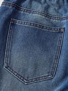 SHEIN MOD Plus Size Women Loose Fit Pockets Flared Leg Casual Versatile Jeans/Winter