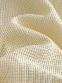 Loomiva 新生儿男女宝宝两件套卡通熊图案针织柔软圆领长袖连体衣新生儿婴儿套装中性婴儿服装男女通用新生儿中性套装秋冬 - 卡其色 - 查看 5