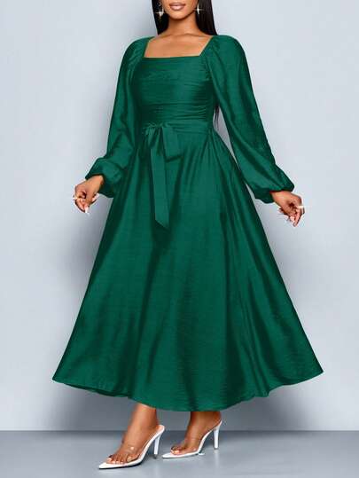slim fit dress slacks Malvern Maxi Dress Green main image 0