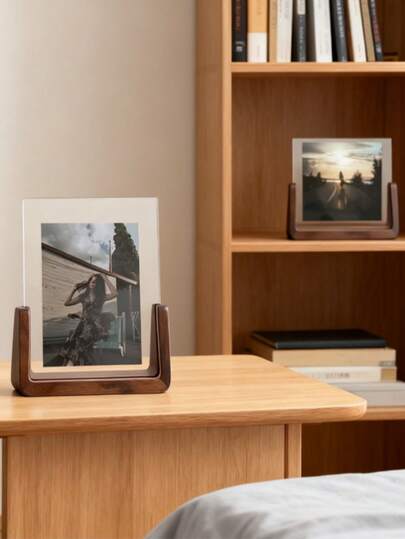 1 件相框 - 乡村风格木制框架底座和高清牢不可破的亚克力玻璃盖，适用于桌面或桌面展示，装饰情人节婚礼，生日房间装饰家居装饰卧室斋月装饰婚礼装饰家居装饰客厅婚礼办公室家居装饰装饰贴纸夏季母亲节、父亲节、返校节、毕业季卧室系列节日万圣节装饰，返校客厅装饰圣诞装饰