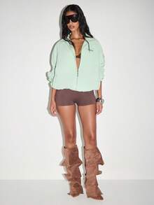 KIZN Lightweight Full Zip Track Jacket Autumn Spring Windbreaker Racing Stripe Long Sleeve Basic Outerwear Casual Everyday Streetwear Fashion Essential Layer