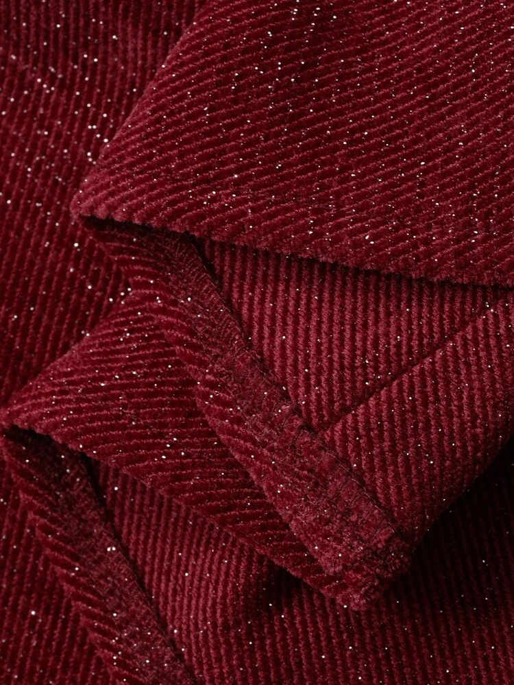 Women's Autumn/Winter New High-End Elegant French Style Red Waist-Cinching A-Line Dress Christmas,New Year Prom Dress