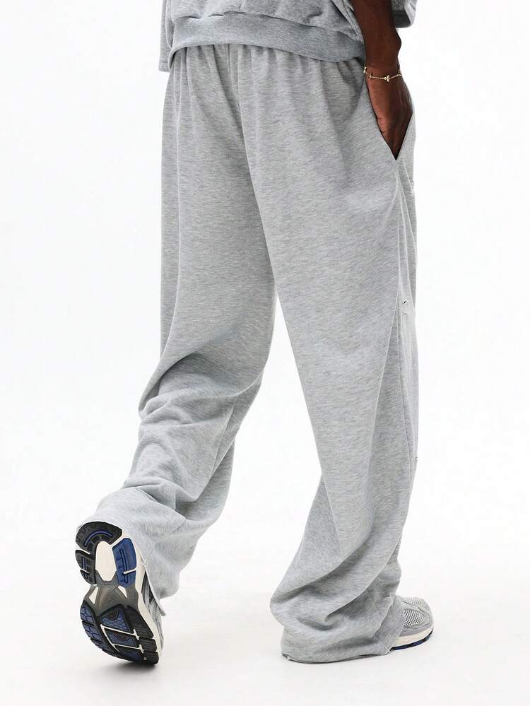 Weite Jogginghose im Used-Look mit Kordelzug in der Taille