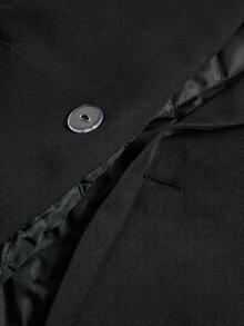 SHEIN Clasi Bộ đồ đi làm thời trang tối giản cho nữ cỡ lớn - màu đen - Xem 3