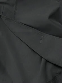 SHEIN MOD 女士深灰色短款休闲宽松外套，配腰带，秋季外套，秋装，秋季，度假风女装，返校季 - 深灰色 - 查看 6