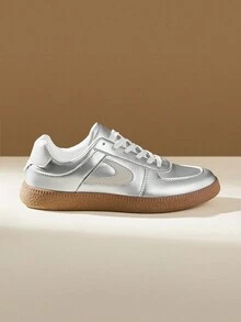 CUCCOO EASI 女士银色简约休闲运动鞋 - 銀色 - 查看 3