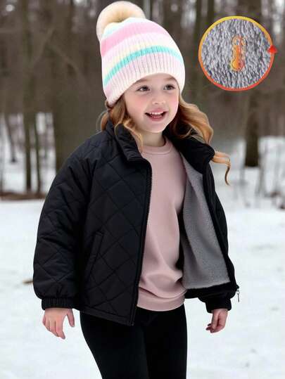 Emery Rose Kids Emery Rose Kids 女童纯色保暖休闲羽绒服 幼儿男童冬季外套 男童保暖外套 儿童黑色冬季外套 男童绗缝外套 男童黑色外套 男童冬季外套 儿童黑色绗缝外套 男童黑色冬季外套 幼儿男童外套 儿童抓绒外套 冬季服装 冬季外套 儿童棉质外套 黑色外套 男女童黑色外套 女童黑色外套 秋冬季 儿童冬季服装 女童冬季外套 羽绒服 女童冬季外套