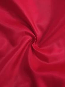 SHEIN 青少年女孩时尚优雅亮片蝴蝶结装饰夹克 - 紅色 - 查看 4
