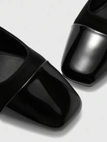 CUCCOO BIZCHIC Women's Classic Low Heel Slip-On Pumps, Black For Christmas - Black - View 7