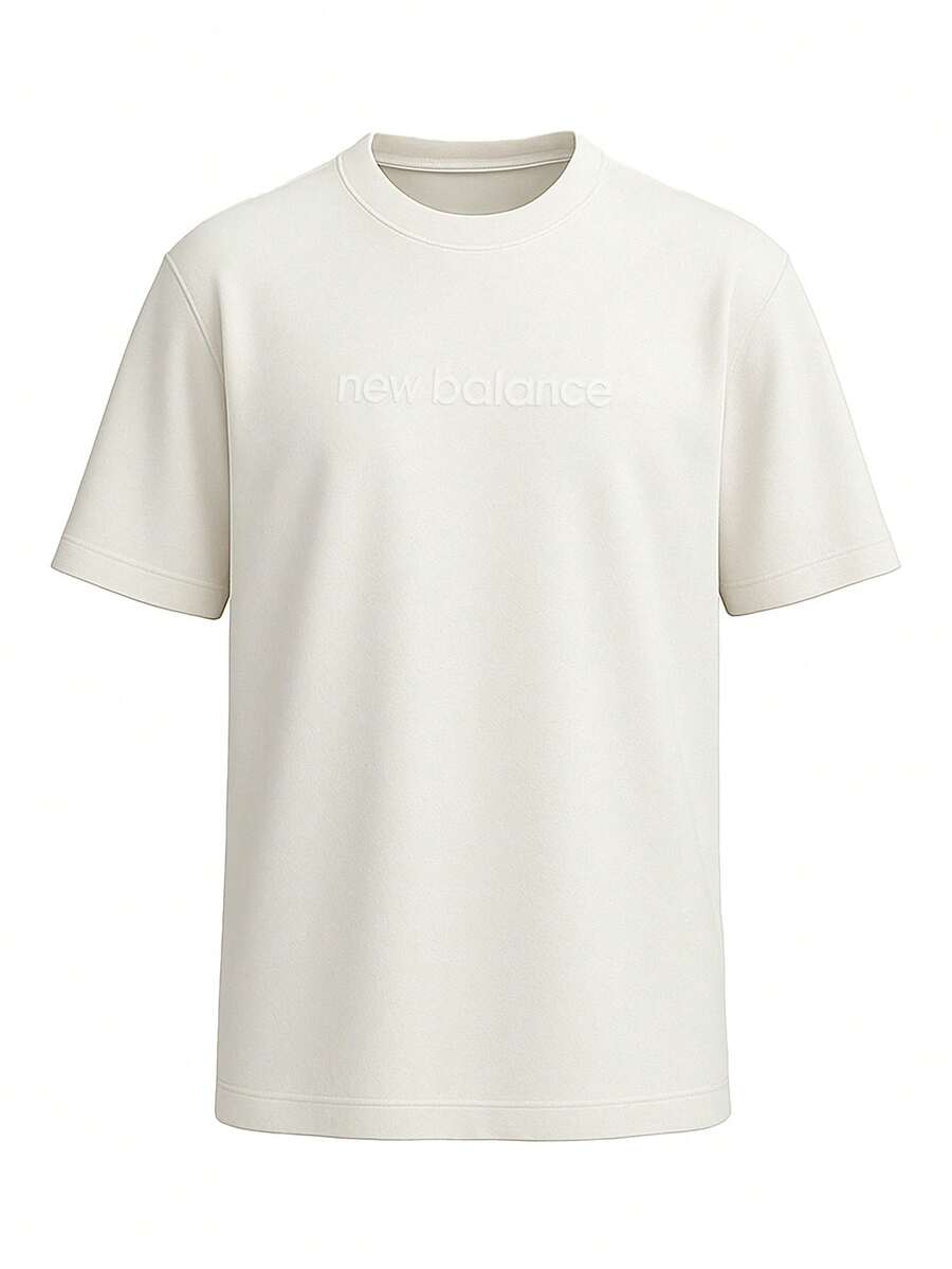 New Balance Men's T-Shirts Beige - Beige - View 1