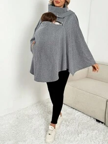 SHEIN Fall Clothes,Autumn Clothes,Maternity Autumn/Winter Clothes Maternity Casual  3-In-1 Casual Maternity Nursing Jacket For Winter Women S Fall Clothes Women Sweaters Maternity Sets Women Winter Clothes Maternity Clothes Fall Winter