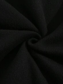 INAWLY Sudadera con capucha casual con cremallera y cuello dividido, talla grande, para mujeres, para graduación, maestros, de vuelta a la escuela, otoño e invierno - Negro - Ver 5