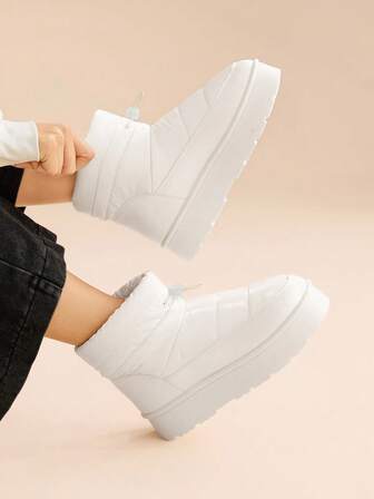 CUCCOO EASI Women's Thick Sole Anti-Slip Warm Snow Boots, Versatile