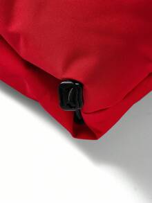 Manfinity Homme Men's Solid Color Long Sleeve Loose Hooded Dress, Winter Father-Son Matching Dress, Suitable As Gift For Friends, Husbands, Boyfriends - Red - View 5