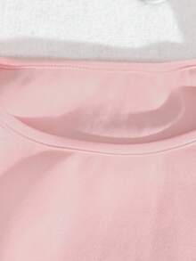 Franclia Vestido de punto elegante rosa con cintura, vestido de mujer para otoño/invierno, vestido de fiesta - Rosa - Ver 4