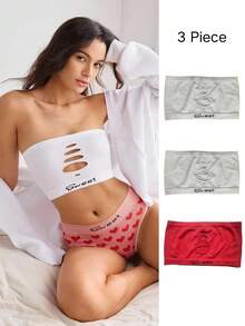 EasyFave 3pcs Women Seamless Bra Set - Multicolor - View 1