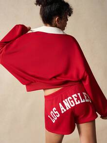 VARSIVA Damska bluza w kontrastowym kolorze, z długim rękawem i zamkiem błyskawicznym, luźna i uniwersalna - Wielokolorowe - Zobacz 4