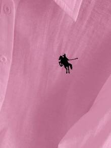 复古休闲宽松两件套，时尚百搭 - 粉色 - 查看 5