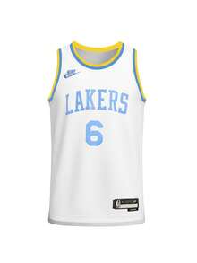 Nike Los Angeles Lakers Boy's T-Shirts White - TRẮNG XANH VÀNG XÁM ĐEN - Xem 1