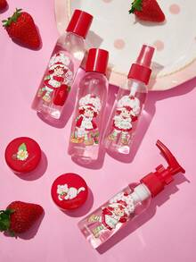 Strawberry Shortcake X SHEIN Cartoon Character Transparent Spray Bottles, Gift Ideas - Red - View 2