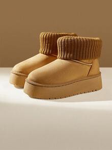 CUCCOO EASI 女士圆头平底雪地靴 - 棕色 - 查看 2