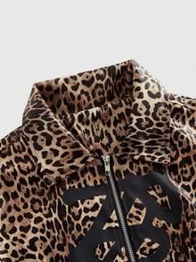 ROMWE MEN Grunge Punk Men Jackets And Coats - Black - View 3