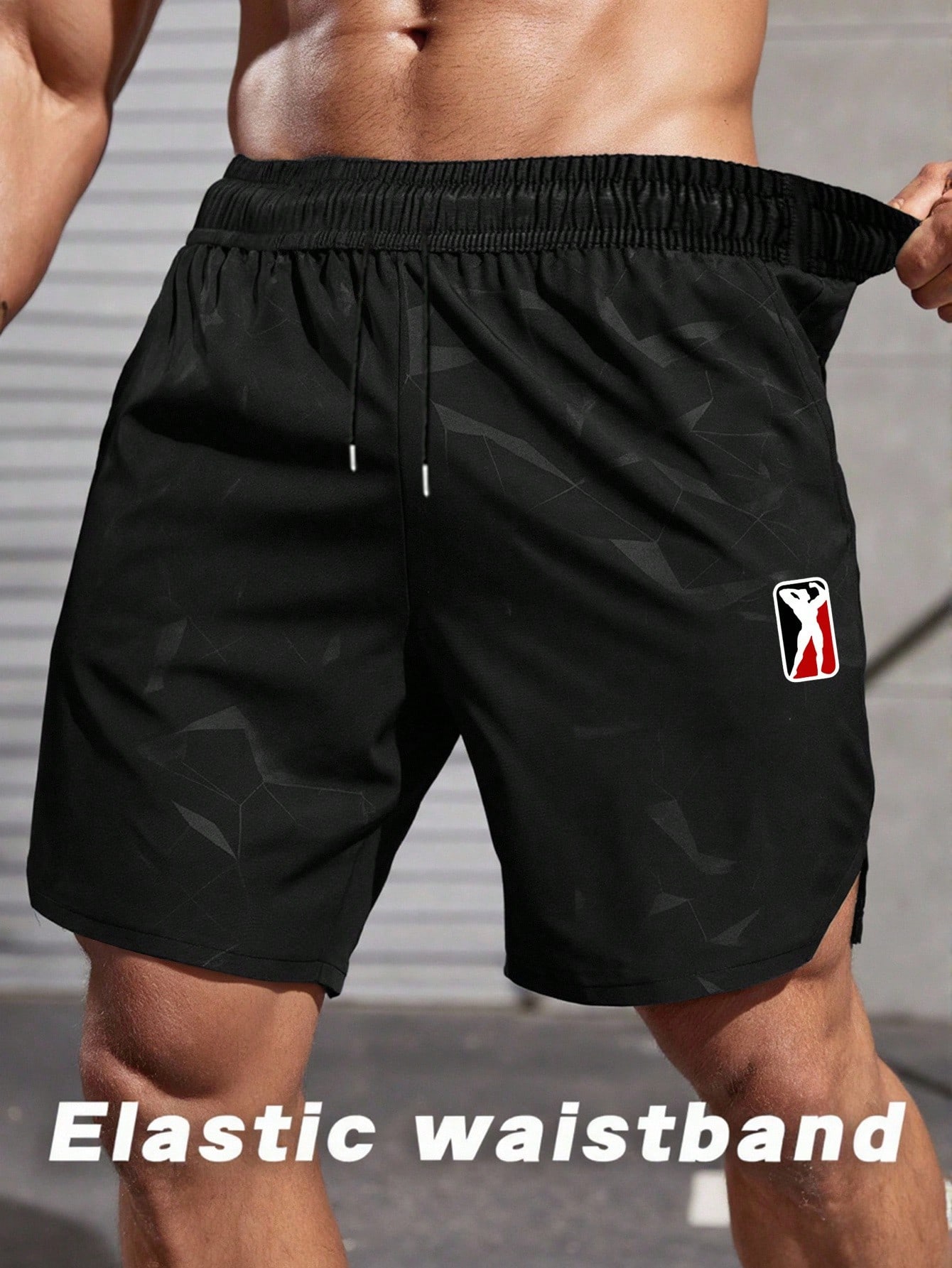 Gym Rark شورت رياضي صيفي للرجال بخصر قابل للسحب بج...