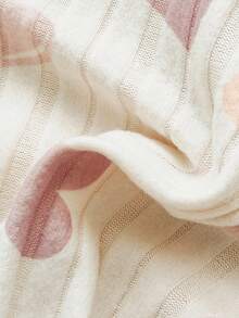 SHEIN 6pcs/Set Baby Girls Autumn New 2025 Newborn Outfit, Heart Print & Solid Color Round Neck Long Sleeve Top With Snap Shoulder, Casual Long Pants, 3 Cute & Simple Fashion Suits - Multicolor - View 6