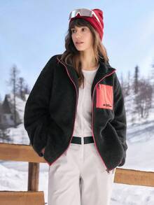 In My Nature Women Outdoor Fleece Christmas Jacket
