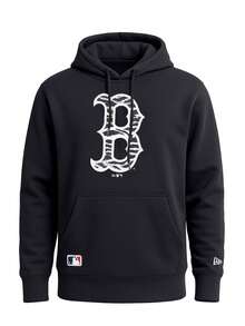 New Era Boston Red Sox Men's Pullover Hoodies Black - Black and White - View 1