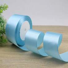 1/5pcs 4cm Wide Colored Gift Wrapping Ribbon, Satin Ribbon, Silk Ribbon, Weaving Ribbon For Rose Flower Decor, Gift Box Packaging Bowknot - Beige - View 15