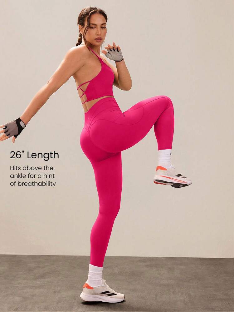 Mallas de entrenamiento Powersculpt de 26" de impacto medio, entrenamiento rápido, transpirables y con sensación de frescura para el gimnasio