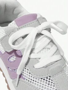 SHEIN 1 Pair Children's Lightweight Breathable Mesh Patchwork Soft-Sole Non-Slip Casual Sneakers For Back To School, Spring/Summer