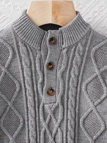 SHEIN Baby Boys Sweaters - Light Grey - View 3