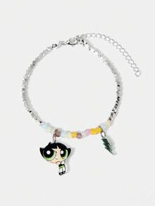 THE POWERPUFF GIRLS X SHEIN Women Beaded Bracelets - Multicolor - View 1