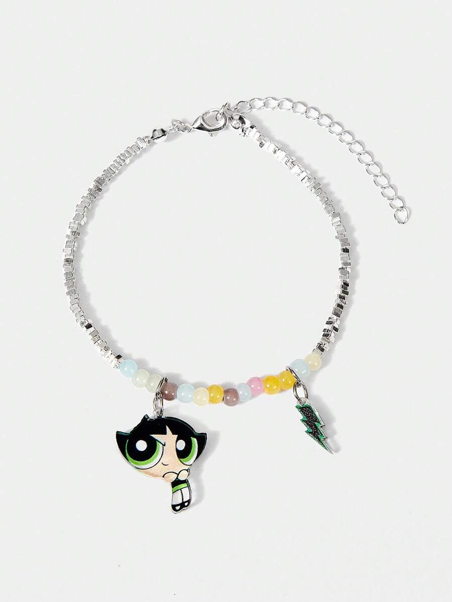 THE POWERPUFF GIRLS X SHEIN Women Beaded Bracelets - Multicolor - View 1