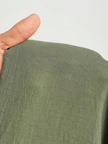 Veslaya 2025秋冬新款休闲度假日常约会通勤优雅沙滩邮轮派对简约网红爆款高领无袖一字肩宽松连体裤阔腿裤 - 綠色 - 查看 16