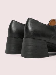 CUCCOO DOLLMOD Women's Fashion Thick Sole Slip-On Sandals - Casual/Commute Slip-On Buckle Shoes, Comfortable & Convenient - Black - View 8