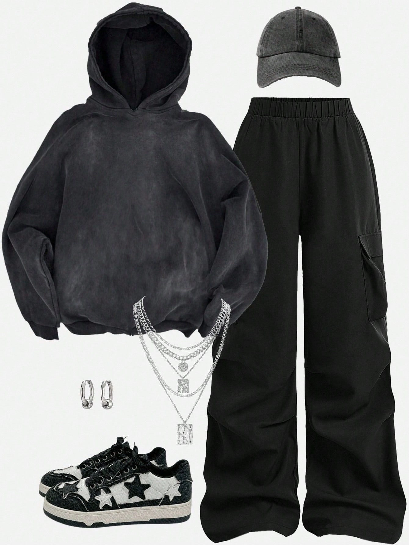 Girlism بلوزة هودي وبلوزة رياضية مجموعة للمراهقات