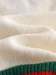 Franclia Áo len cardigan dệt kim dáng rộng cổ chữ V tay dài màu trắng tương phản đỏ và xanh lá cây họa tiết Giáng sinh hình người tuyết và tất Giáng sinh dành cho nữ, dùng cho tiệc Giáng sinh năm mới mùa thu đông và Lễ tạ ơn - Nhiều màu - Xem 3