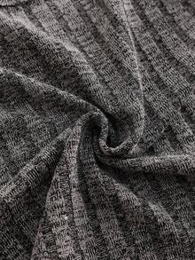 3 件套女童罗纹吊带背心、长袖上衣和裤子休闲家居服套装，灰色 - 灰色 - 查看 6