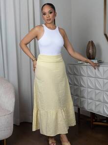 Melissa Matos Body tank unicolor - Blanco - Ver 5