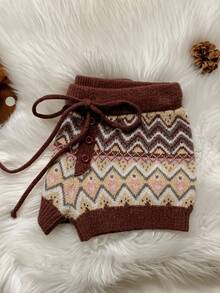 Comfortcana Plus Size Fair Isle Jacquard Knit Sweater & Pants Set - Multicolor - View 11