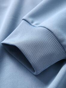 JNSQ 青少年女孩宽松拉链连帽长袖运动衫夹克，适合秋冬日常穿着、户外活动、度假、街头服饰、派对和休闲 - 淺藍色 - 查看 8