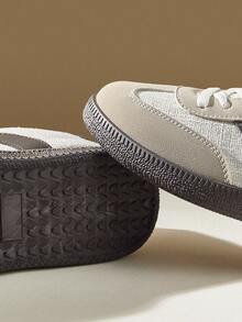 CUCCOO EASI 2024 Nuevos tenis casuales versátiles de primavera para mujer, zapatos planos blancos - Multicolor - Ver 5