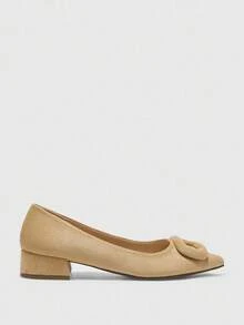 CUCCOO BIZCHIC New Vintage Fashion Versatile Minimalist Commuter Shoes For Women - Apricot - View 2