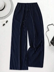 SHEIN LUNE Quần dài lưng thun co giãn thường ngày cỡ lớn cho nữ, Thu/Đông - Nhiều màu - Xem 2