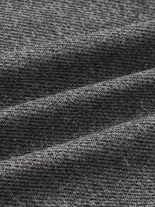 DRIFTMERE 1PC Men Drawstring Waist Solid Sweatpants Long Sweat Pants Plain Gym Basic, Fall & Winter, Sports Casual Spring To Summer - Grey - View 6